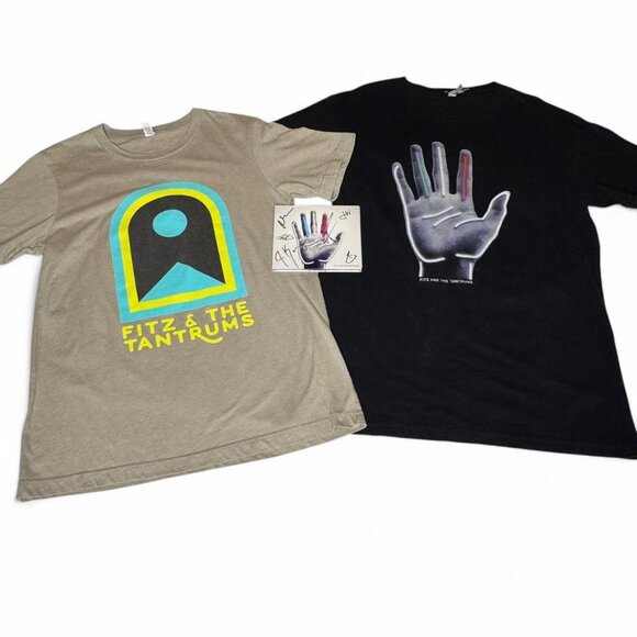Fitz and the Tantrums Signed Album & 2 Tour Tees Bundle Size Small - Picture 1 of 6